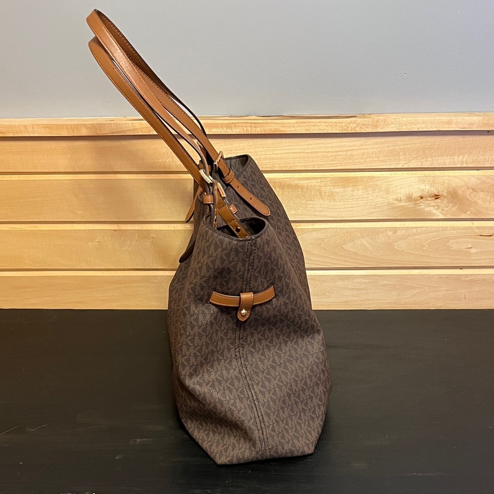 Michael Kors Signature Brown Tote - Picture 2 of 12